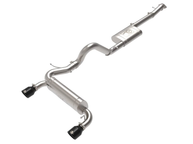 aFe Vulcan 3in 304 SS Cat-Back Exhaust 2021-2023 Ford Bronco L4-2.3L (t)/V6-2.7L (tt) w/ Black Tips