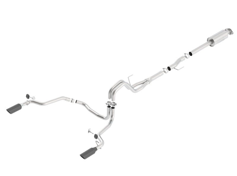 Borla 15-20 Ford F150 3.5L EcoBoost Ext. Cab Black Chrome CB Exht ATAK Single Split Rear Exit