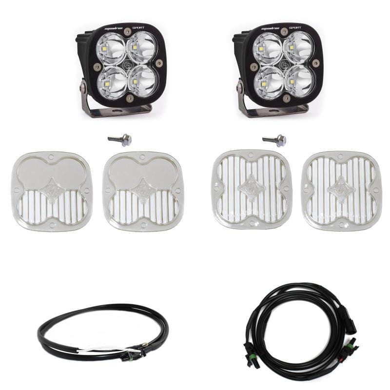 Baja Designs 2021-2023 Ford Bronco A Piller Light Kit Squadron Sport Spot w/Upfitter