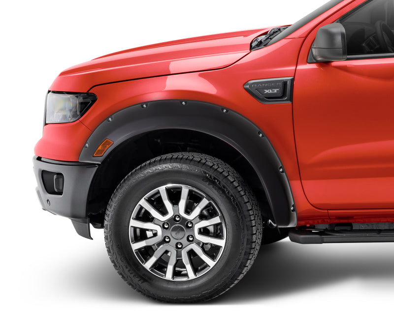 Bushwacker 2019 Ford Ranger Fleetside Pocket Style Flares 2pc Front - Black