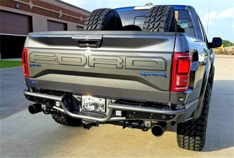 N-Fab RB-H Rear Bumper 17-22 Ford Raptor - Gloss Black - 1pc 1.75in Tubing