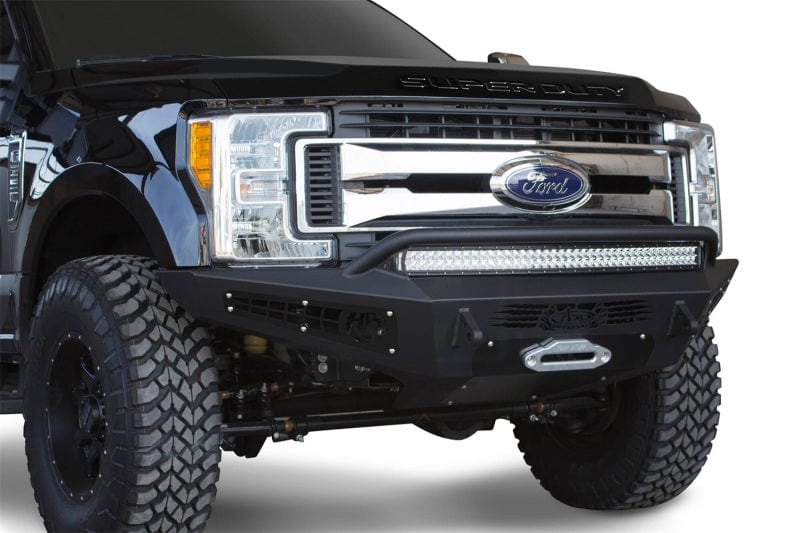 Addictive Desert Designs 17-19 Ford F-250 HoneyBadger Front Bumper w/ Winch Mount