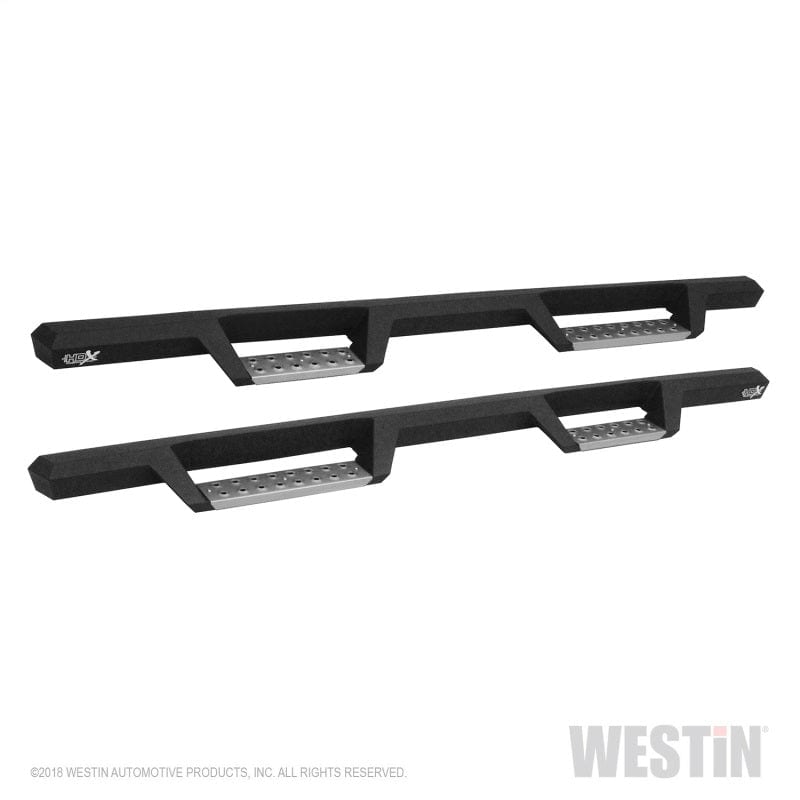 Westin/HDX Stainless 2015-2023 Ford F-150 SC/17-18 F-250/F-350 CC Drop Nerf Step Bars - Textured Black