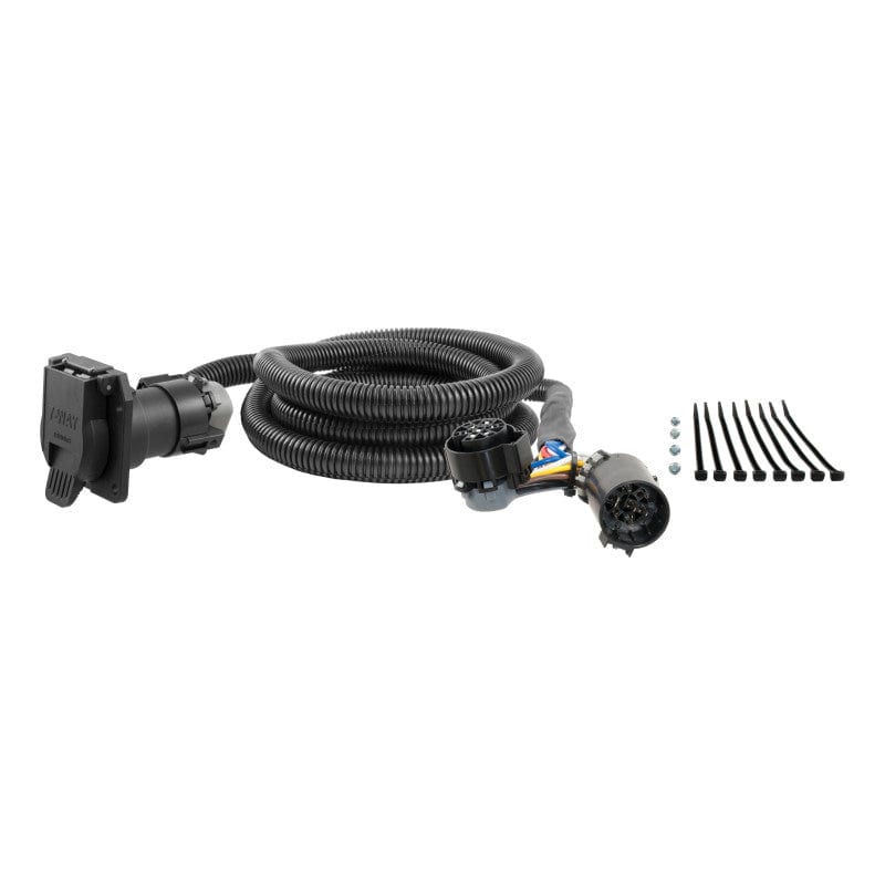 Curt 17-23 Ford F-250 Super Duty 7ft Wiring Harness Extension (Adds 7-Way RV Blade to Truck Bed)