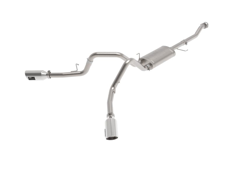 aFe Vulcan 3in 304 SS Cat-Back Exhaust 2021-2022 Ford F-150 V6 2.7L/3.5L (tt)/V8 5.0L w/ Polished Tips