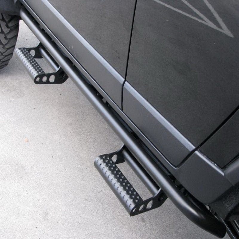 N-Fab RKR Step System 2017-2022 Ford Superduty SuperCrew - Tex. Black - 1.75in