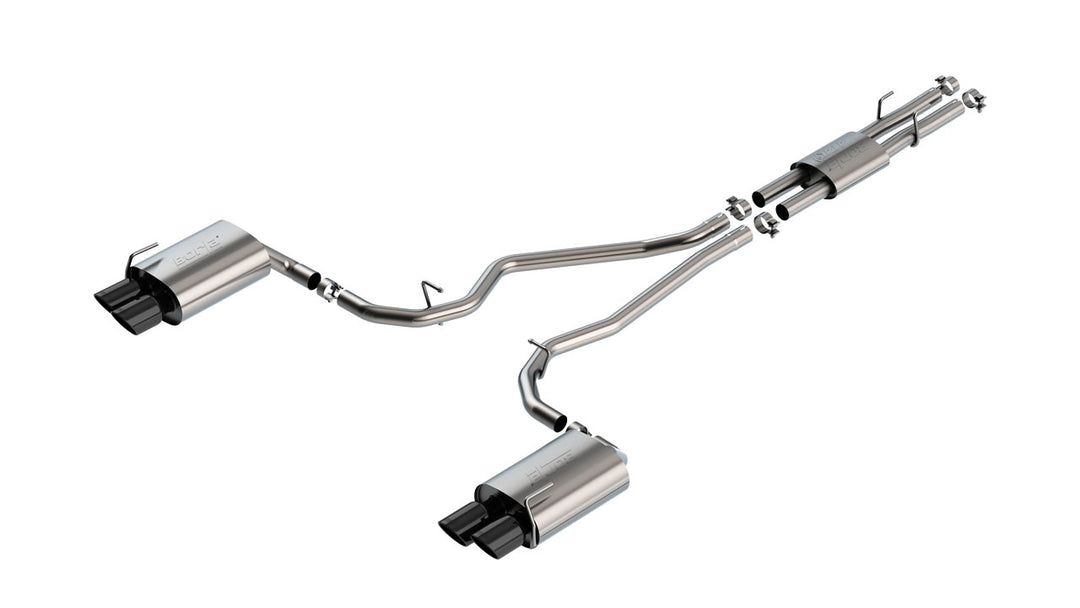 Borla 140821BC ATAK black chrome cat-back exhaust for 2020-2026 Ford Explorer ST