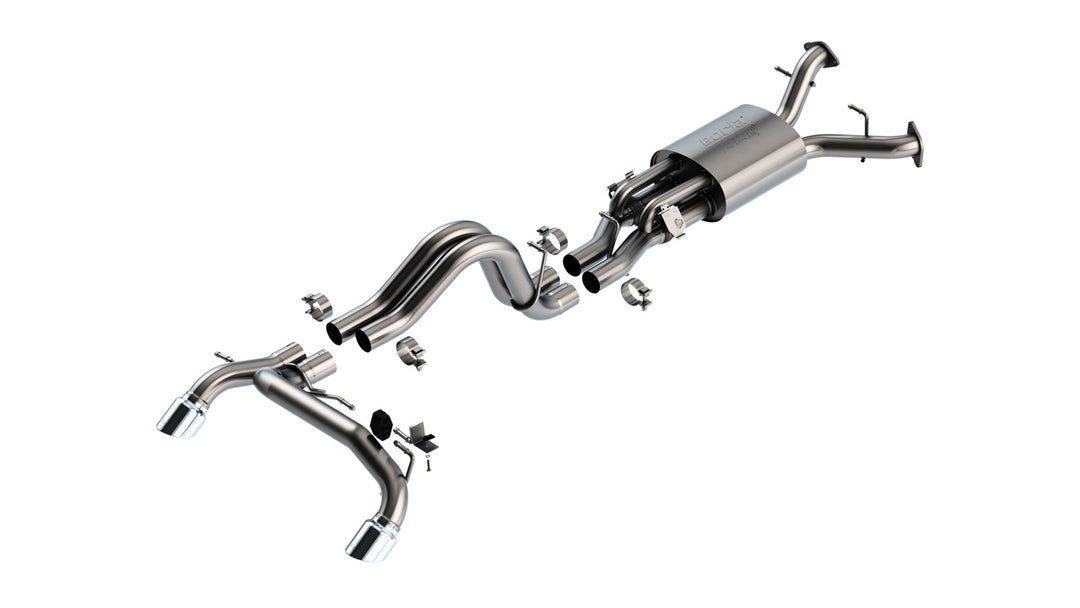 Borla ATAK Cat-Back Exhaust System with Chrome Tips - 2022-2026 Ford Bronco Raptor