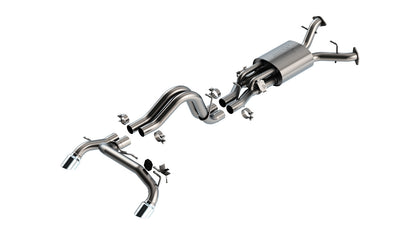 Borla ATAK Cat-Back Exhaust System with Chrome Tips - 2022-2026 Ford Bronco Raptor