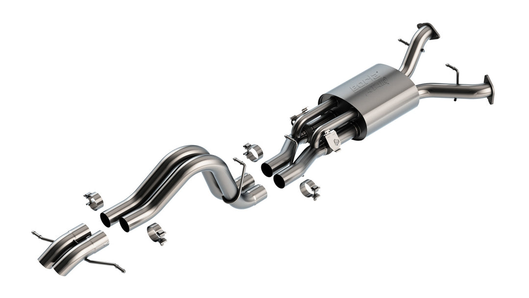 Borla ATAK Cat-Back Exhaust System with Turndown Tips - 2022-2026 Ford Bronco Raptor