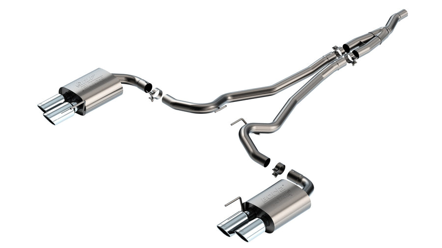Borla ATAK Cat-Back Exhaust - 2024-2026 Ford Mustang EcoBoost 2.3 (Quad Tip)