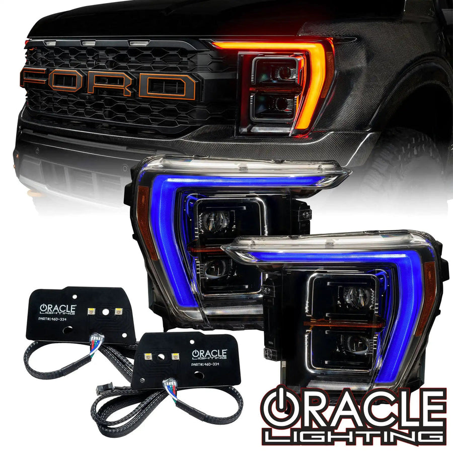 ORACLE Lighting ColorSHIFT RGB+W Headlight DRL Upgrade Kit (2.0 Controller) - 2021-2023 Ford F-150