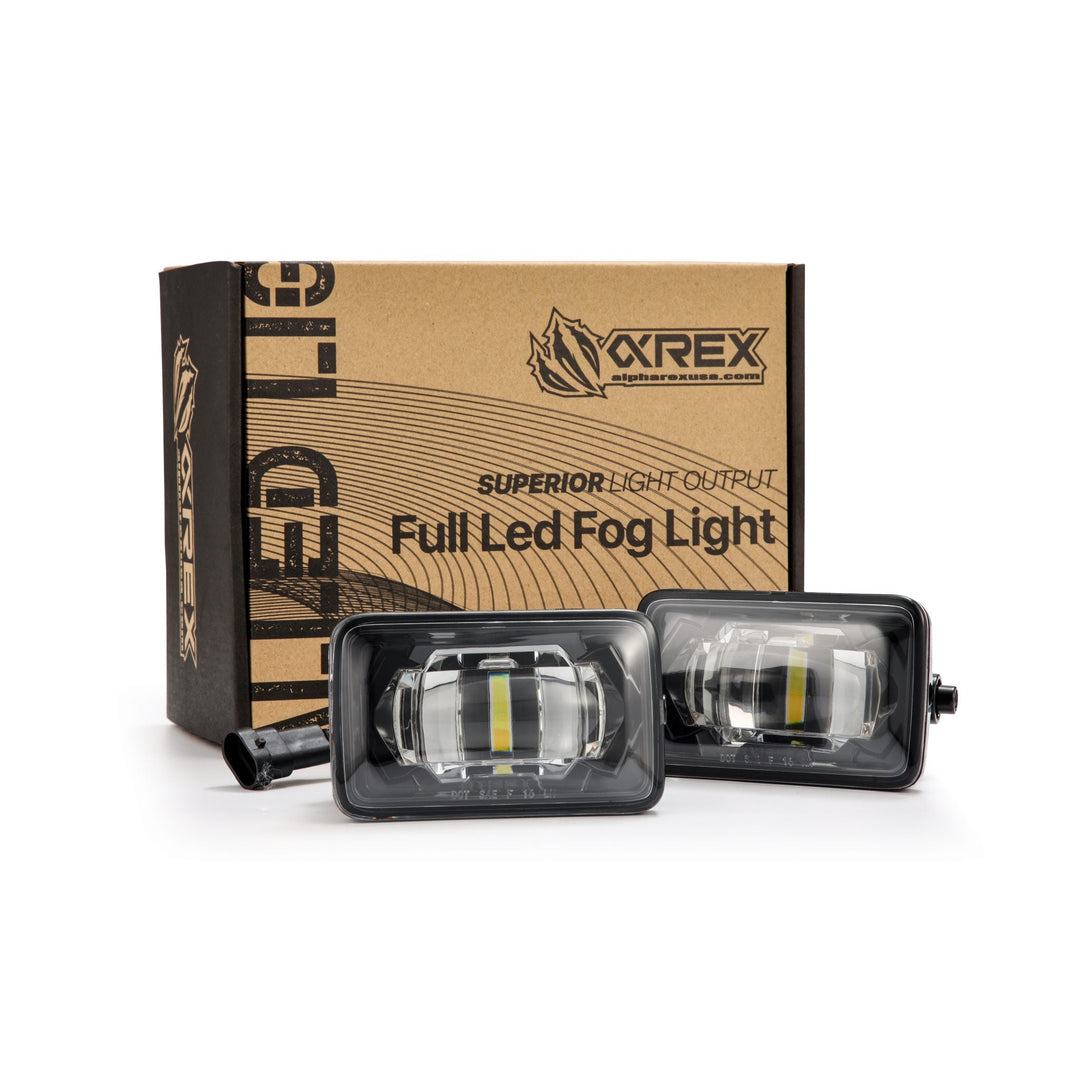 AlphaRex DoubleTap Dual Color LED Projector Fog Lights - 2017-2022 Ford F-250/F-350 Super Duty