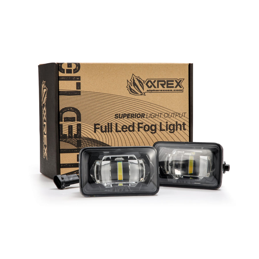 AlphaRex DoubleTap Dual Color LED Projector Fog Lights - 2017-2022 Ford F-250/F-350 Super Duty