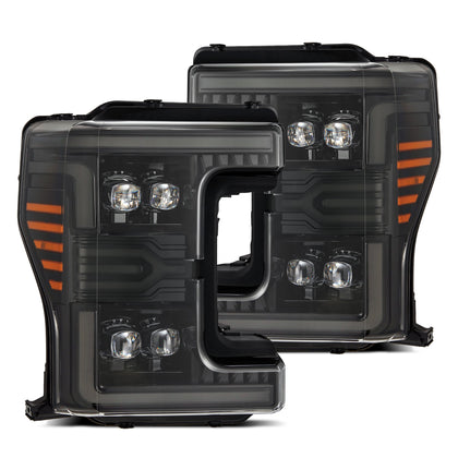 AlphaRex MKII NOVA-Series LED Projector Headlights Alpha-Black - 2017-2019 Ford F-250/F-350 Super Duty