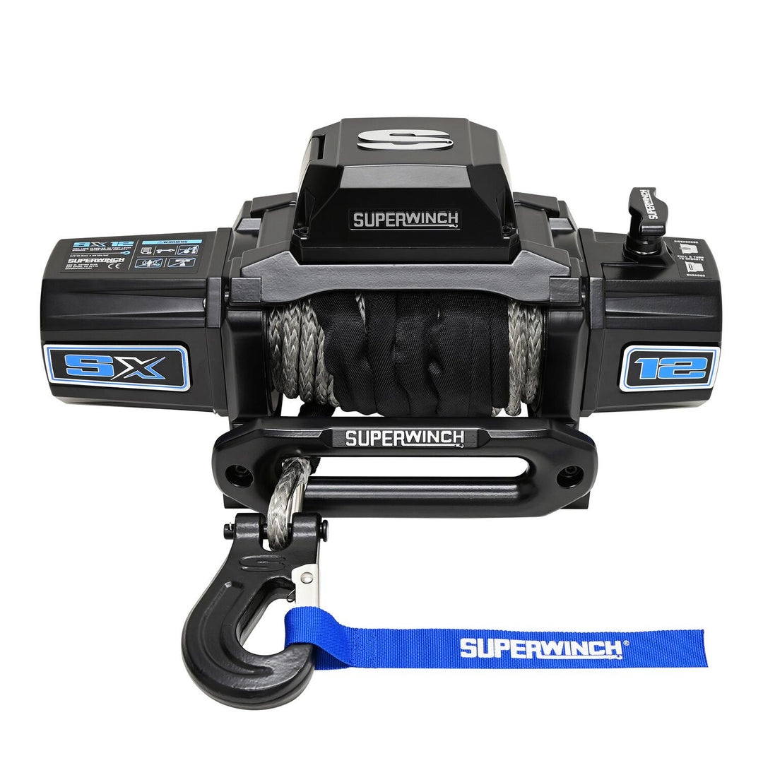Superwinch SX12SR 12,000 lb Winch with Synthetic Rope (Black) - 2019-2026 Ford Ranger