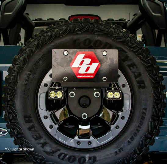 Baja Designs 2021-2023 Ford Bronco Dual S2 Sport W/C Reverse Kit w/Lic Plate