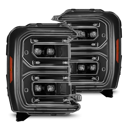 AlphaRex NOVA-Series LED Projector Headlights Alpha-Black - 2023-2026 Ford F-250/F-350 Super Duty