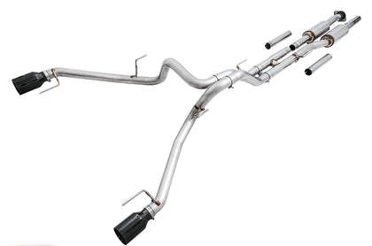 AWE Tuning 0FG Resonated Cat-Back Exhaust (Diamond Black Tips) - 2017-2020 Ford F-150 Raptor