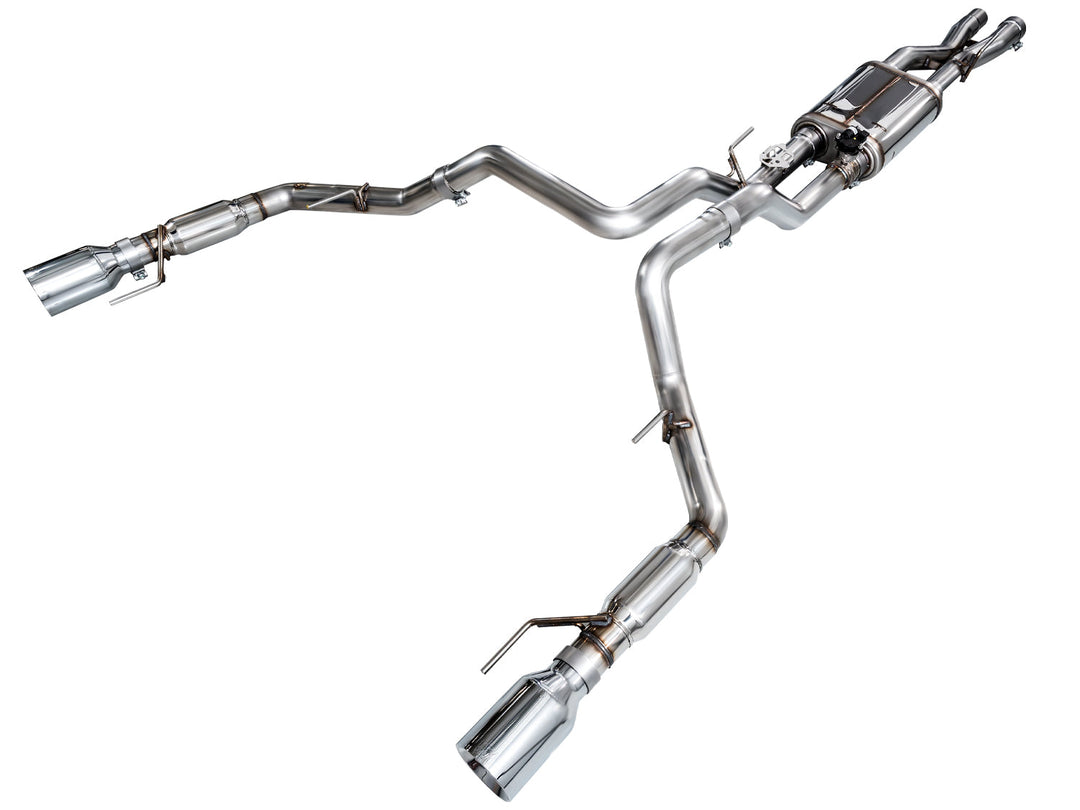 AWE Tuning SwitchPath Cat-Back Exhaust (Chrome Silver Tips) - 2021-2026 Ford F-150 Raptor