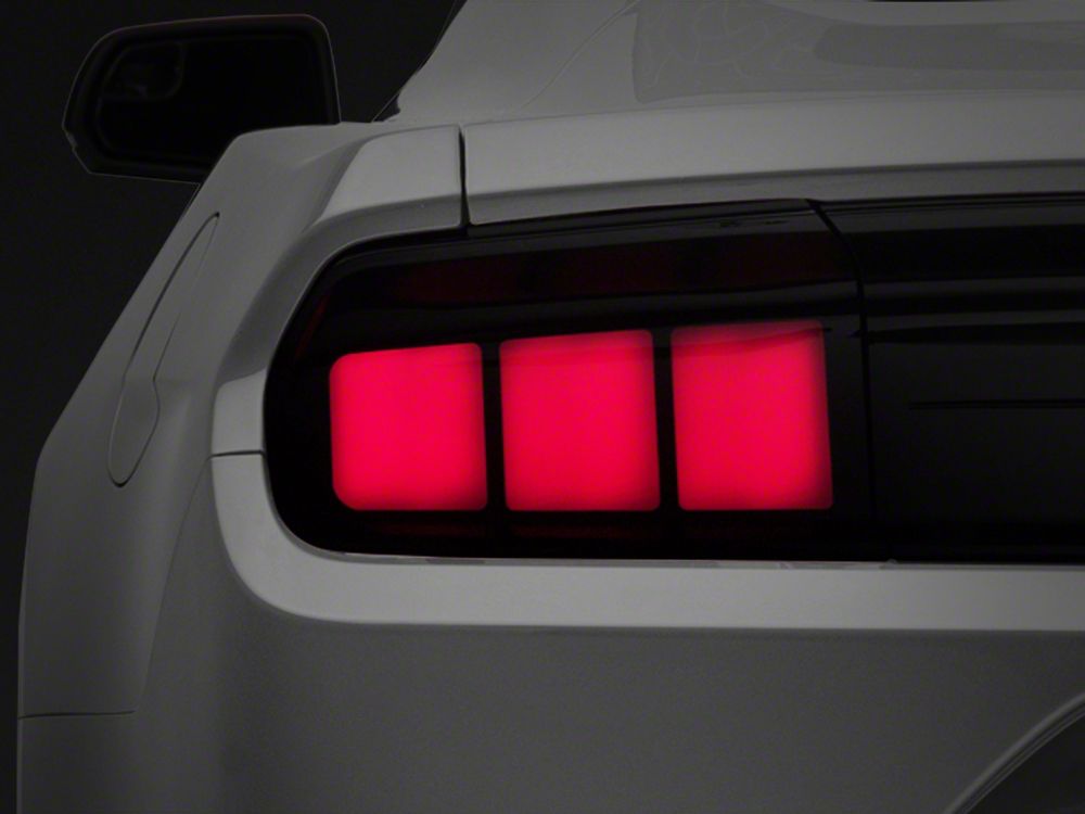 Raxiom Profile LED Tail Lights (Gloss Black, Smoked) - 2015-2023 Ford Mustang