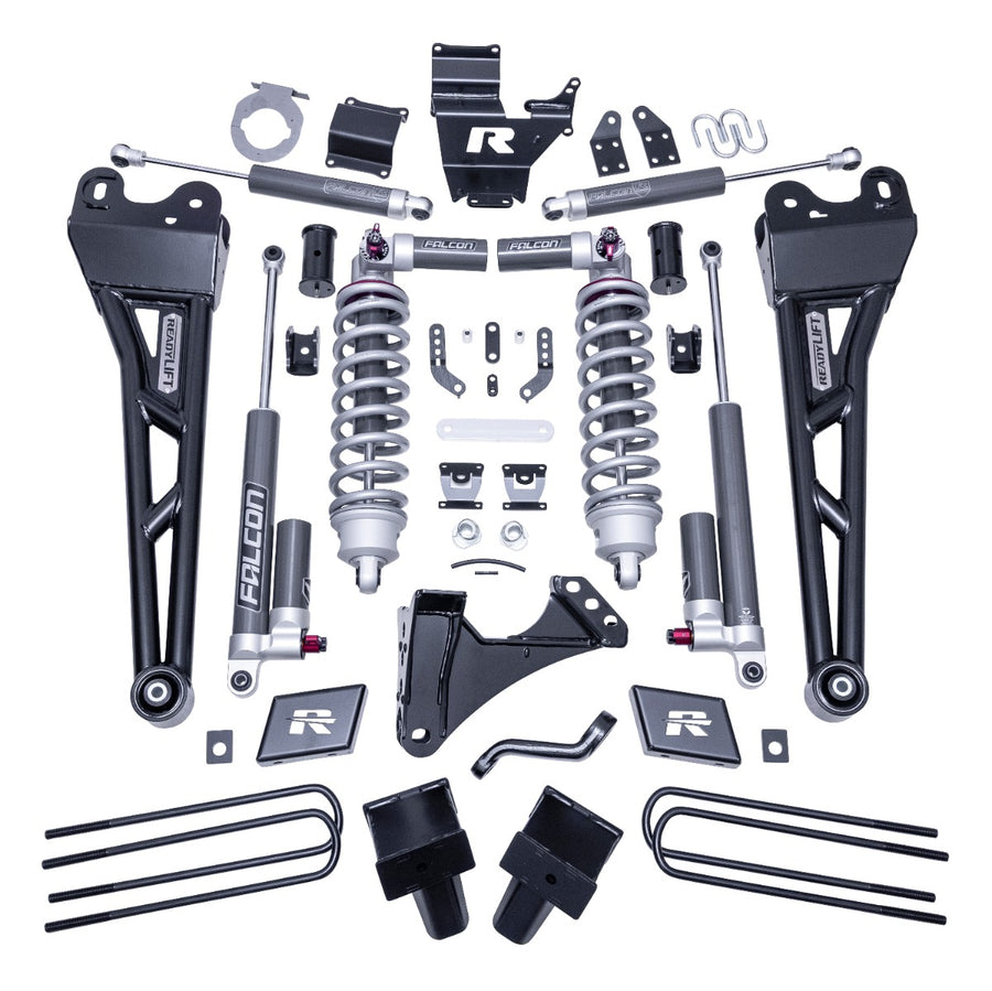 ReadyLift - 6" COILOVER SUSPENSION SYSTEM WITH FALCON MAX3.3 SHOCKS AND RADIUS ARMS - 2017-2022 FORD SUPER DUTY F250/F350 4WD
