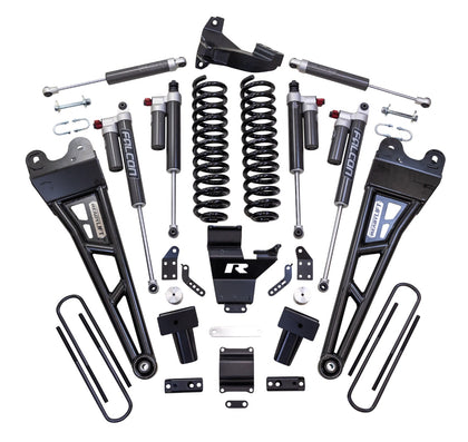 ReadyLift - 4" COIL SPRING SUSPENSION SYSTEM WITH FALCON MAX3.3 SHOCKS AND RADIUS ARMS - 2017-2022 FORD SUPER DUTY F250/F350 4WD