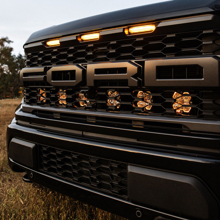 Baja Designs Squadron 2.0 Pro Behind-Grille Kit - 2021-2026 Ford F-150 Raptor / Raptor R