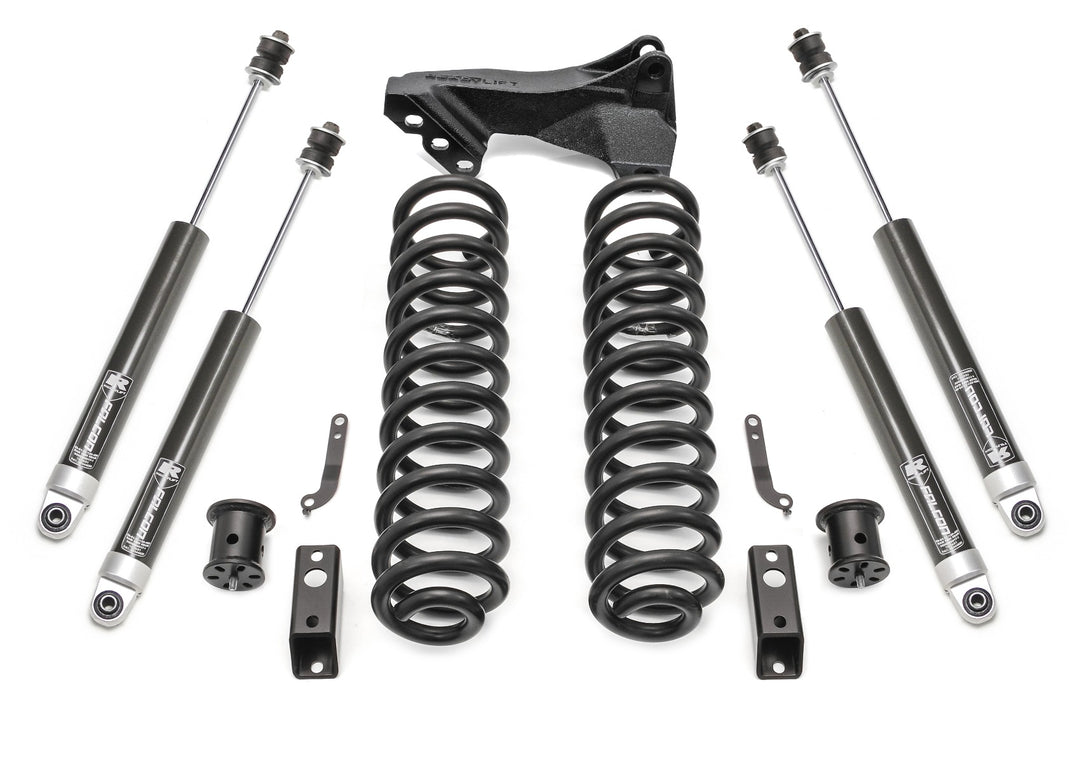 ReadyLift - 2.5" Coil Spring Front Lift Kit W/Falcon 1.1 Monotube Shocks Front/Rear - Ford Super Duty Diesel 4WD 2011-2016