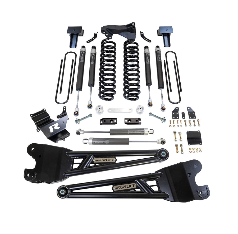 ReadyLift - 4" COIL SPRING LIFT KIT WITH FALCON SHOCKS AND RADIUS ARMS - 2023-2026 FORD SUPER DUTY F250/F350 4WD
