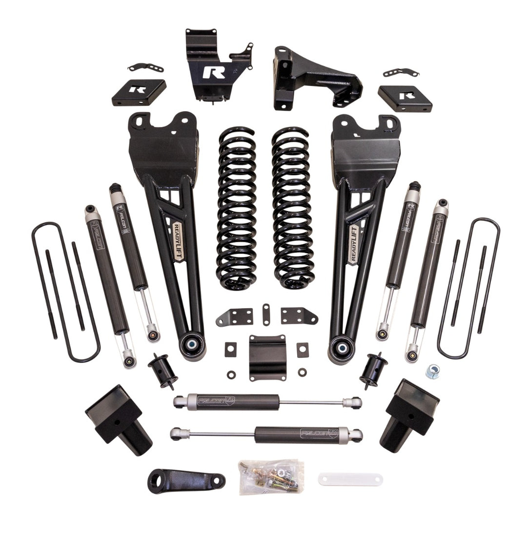 ReadyLift - 6" COIL SPRING LIFT KIT WITH FALCON SHOCKS AND RADIUS ARMS - 2023-2026 FORD SUPER DUTY F250/F350 4WD