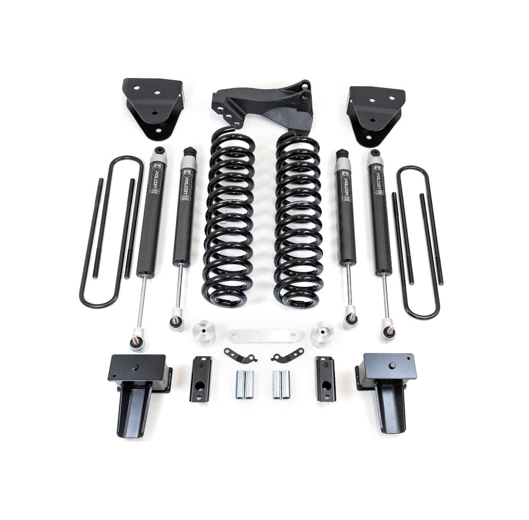 ReadyLift - 4" Coil Spring Lift Kit With Falcon Shocks - Ford Super Duty Diesel 4WD 2017-2022 F-350 And F-250