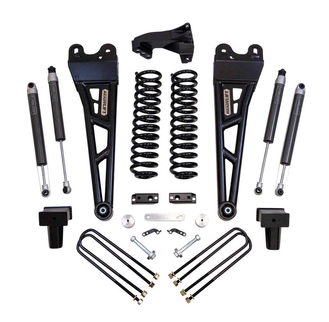 ReadyLift - 4" COIL SPRING LIFT KIT WITH FALCON SHOCKS AND RADIUS ARMS- FORD SUPER DUTY DIESEL 4WD 2017-2022 F-350 And F-250