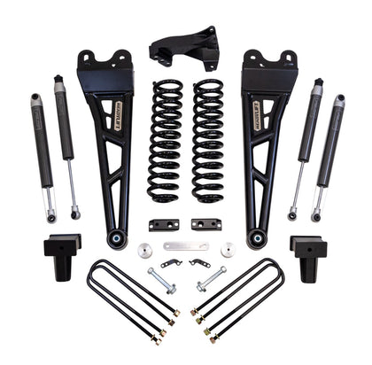 ReadyLift - 4" COIL SPRING LIFT KIT WITH FALCON SHOCKS AND RADIUS ARMS- FORD SUPER DUTY DIESEL 4WD 2017-2022 F-350 And F-250