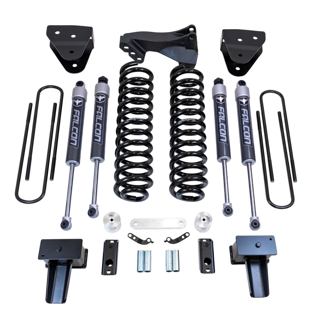 ReadyLift - 4" Coil Spring Lift Kit With Falcon 2.1 Shocks - Ford Super Duty Diesel 4WD 2017-2022 F-350 And F-250