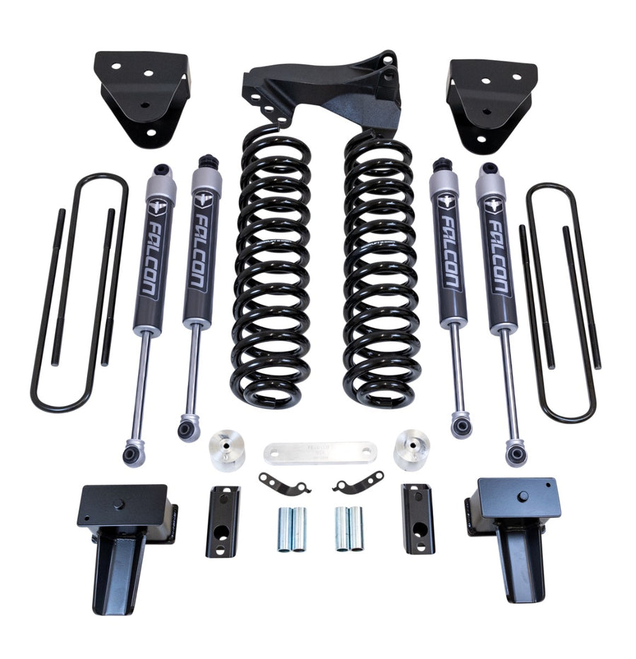 ReadyLift - 4" Coil Spring Lift Kit With Falcon 2.1 Shocks - Ford Super Duty Diesel 4WD 2017-2022 F-350 And F-250