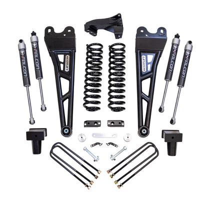 ReadyLift - 4" COIL SPRING LIFT KIT WITH FALCON 2.1 SHOCKS AND RADIUS ARMS- FORD SUPER DUTY DIESEL 4WD 2017-2022 F-350 And F-250