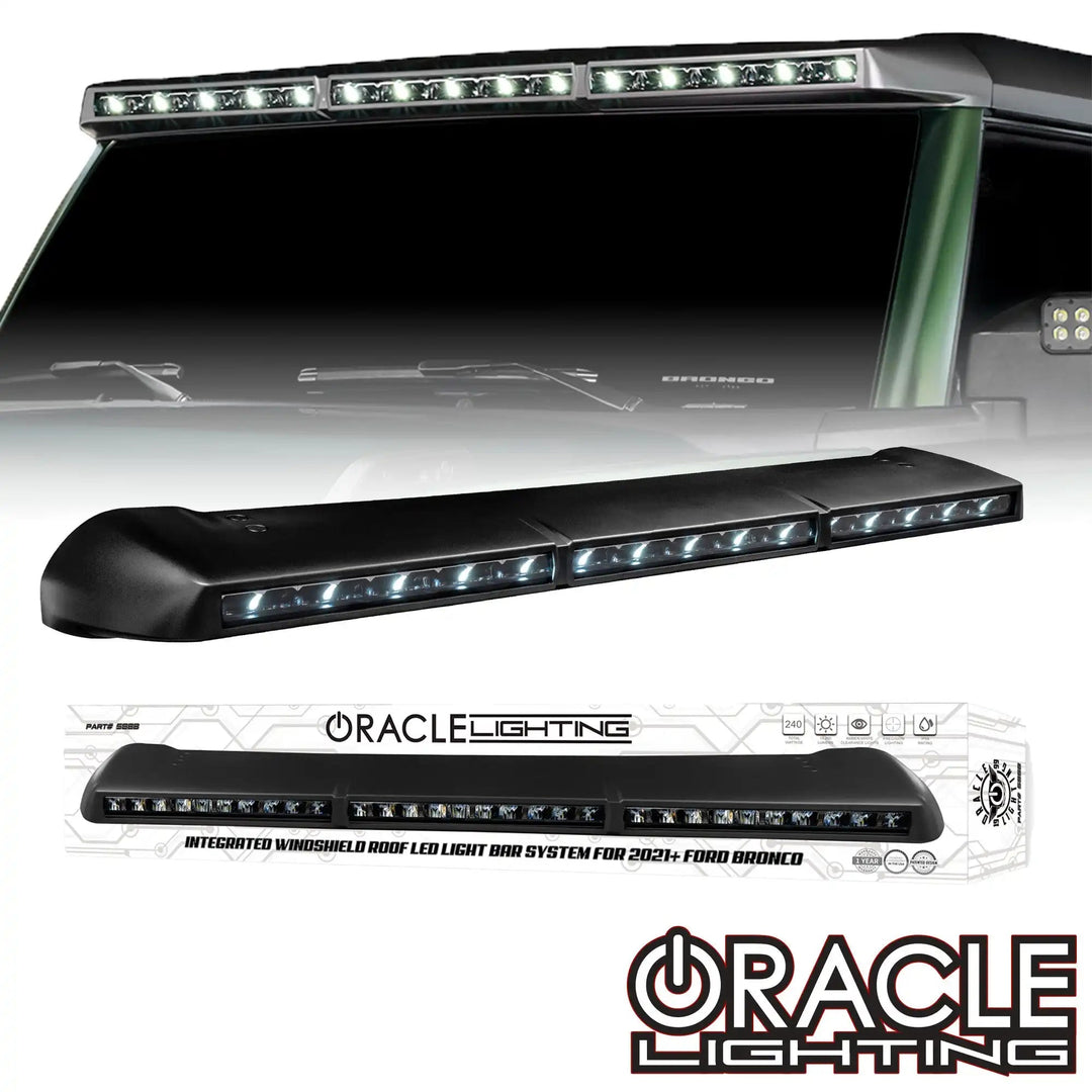 ORACLE Lighting Integrated Windshield-Roof LED Light Bar System (18,000 Lumens) - 2022-2026 Ford Bronco Raptor