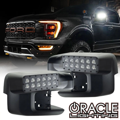 ORACLE Lighting LED Off-Road Side Mirror Ditch Lights (White) - 2021-2025 Ford F-150 Raptor / Raptor R