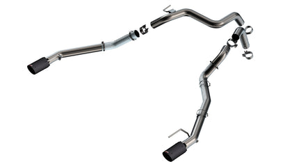 Borla Tail Pipe Kit with Carbon Fiber Tips - 2024-2026 Ford Ranger Raptor