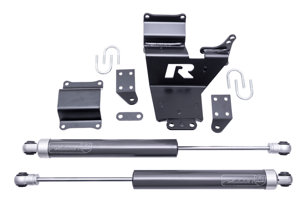 ReadyLift - 10-Lug Dual Steering Stabilizer Kit 2005-2026 Ford SD F450/F550 4WD Diesel