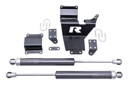 ReadyLift - 10-Lug Dual Steering Stabilizer Kit 2005-2026 Ford SD F450/F550 4WD Diesel