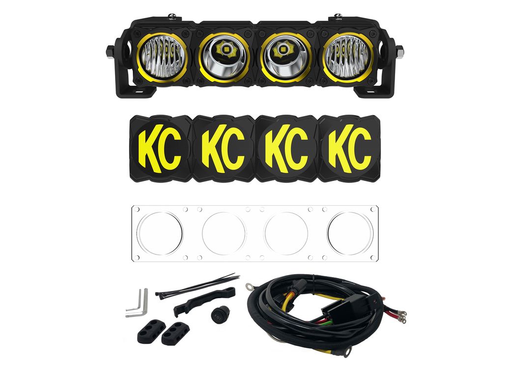 KC HiLiTES FLEX ERA 10 inch LED Light Bar Master Kit (0291)