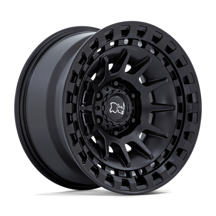Black Rhino Hard Alloys | BARRAGE | Matte Black | 17X8.5 | 6X139.7 | -10mm/4.36" | BR009MX17856810N