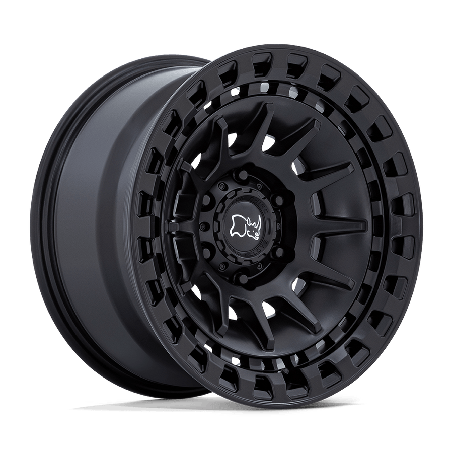 Black Rhino Hard Alloys | BARRAGE | Matte Black | 17X8.5 | 6X139.7 | -10mm/4.36" | BR009MX17856810N