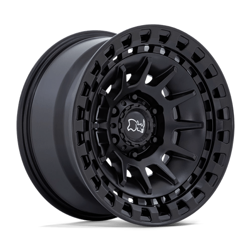 Black Rhino Hard Alloys | BARRAGE | Matte Black | 17X8.5 | 6X139.7 | -10mm/4.36" | BR009MX17856810N