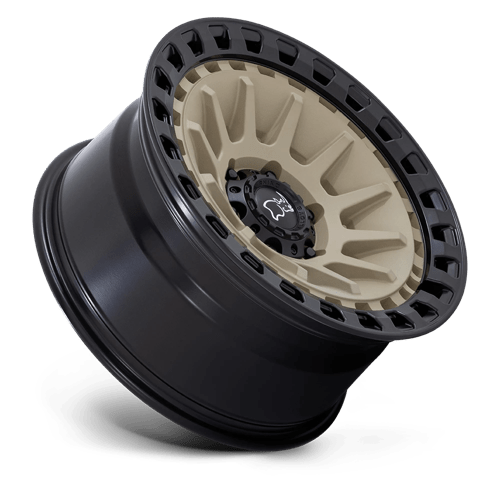 Black Rhino Hard Alloys | BARRAGE | Desert Sand On Matte Black | 18X9 | 6X135 | 0mm/5" | BR009TM18906300