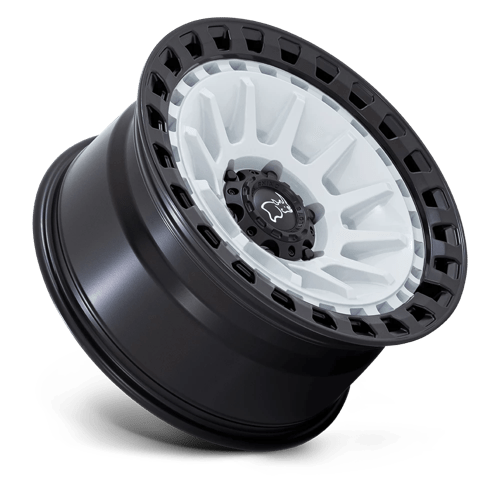 Black Rhino Hard Alloys | BARRAGE | Gloss White On Matte Black | 18X9 | 6X139.7 | 0mm/5" | BR009WM18906800
