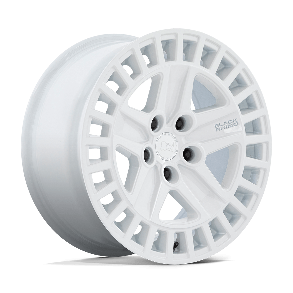 Black Rhino Hard Alloys | ALSTON | Gloss White | 18X8.5 | 5X114.3 | 25mm/5.73" | BR005WX18851225