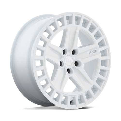 Black Rhino Hard Alloys | ALSTON | Gloss White | 20X8.5 | 5X114.3 | 25mm/5.73" | BR005WX20851225